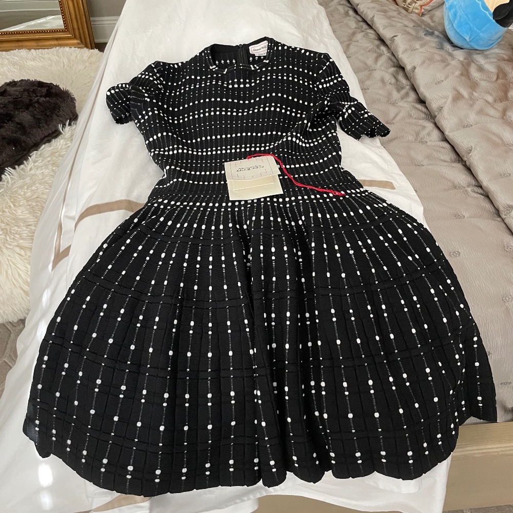 Black and White Alexander McQueen Dress